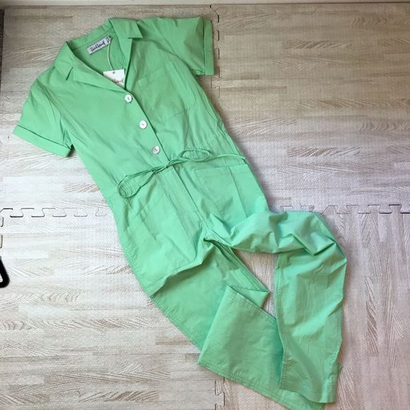 Rachel Antonoff Pants - Rachel Antonoff Green Jumpsuit Romper